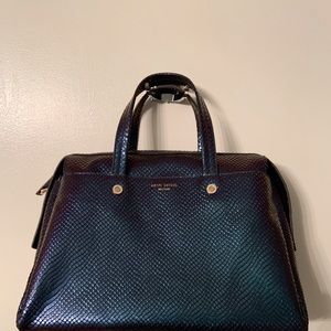 Henri Bendel snakeskin hologram Bowery satchel